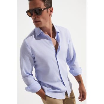 Camasa slim fit texturata