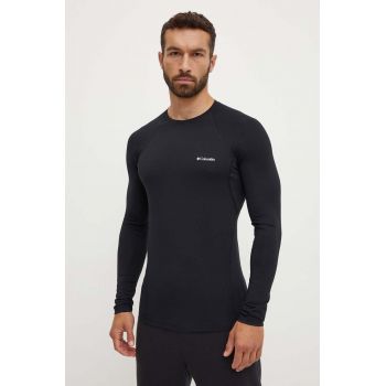 Columbia longsleeve funcțional Midweight Stretch culoarea negru, 1638591