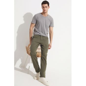 Pantaloni chino din amestec de bumbac