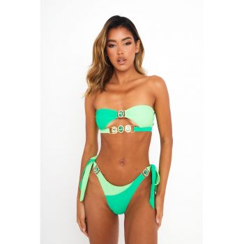 Sutien de baie bandeau cu strasuri