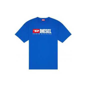 Tricou cu decolteu la baza gatului si imprimeu logo