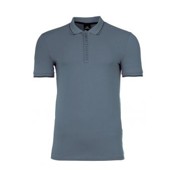 Tricou polo slim fit din amestec de bumbac