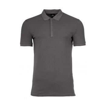 Tricou polo slim fit din amestec de bumbac