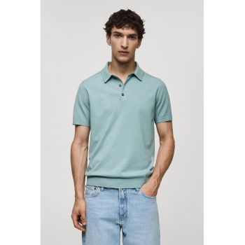 Tricou polo slim fit tricotat fin Arraona