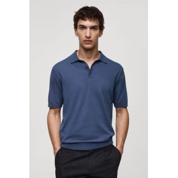 Tricou polo tricotat fin Ares