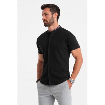 Camasa slim fit cu guler Mao