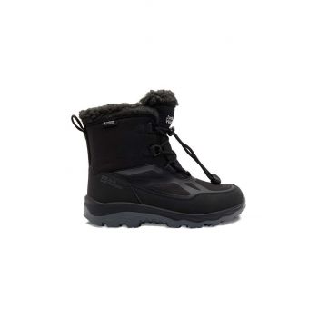 Jack Wolfskin cizme de iarna pentru copii VOJO SHELL XT TEXAPORE MID culoarea negru