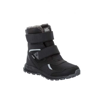 Jack Wolfskin cizme de iarna pentru copii WOODLAND WT TEXAPORE HIGH VC culoarea negru