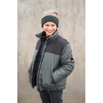 Jack Wolfskin geaca copii TEEN INS culoarea verde