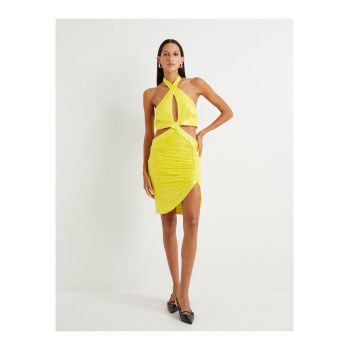 Rochie mini asimetrica cu decupaje