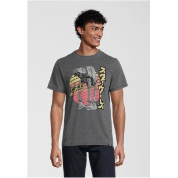 Tricou cu decolteu la baza gatului Star Wars Empire Strikes Back Retro AT-AT 4715