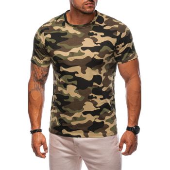 Tricou din bumbac cu imprimeu camuflaj