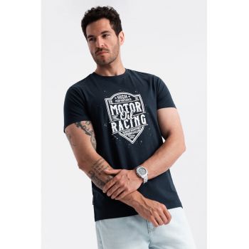 Tricou regular fit cu imprimeu text