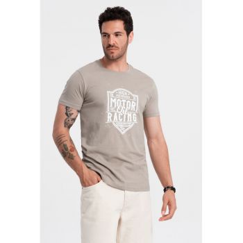 Tricou regular fit cu imprimeu text