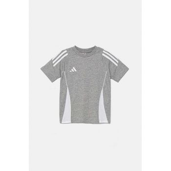 adidas Performance tricou de bumbac pentru copii TIRO24 SWTEEY culoarea gri, IR9356