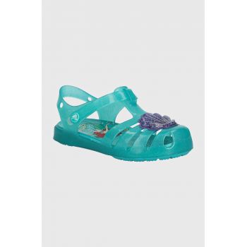 Crocs sandale copii Princess Ariel Isabella culoarea turcoaz, 209902