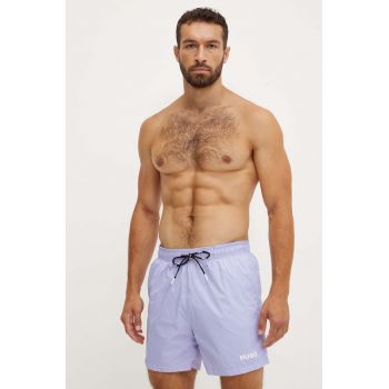 HUGO pantaloni scurti de baie culoarea violet, 50469304