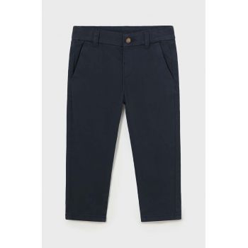 Mayoral pantaloni bebe culoarea albastru marin, neted, 521