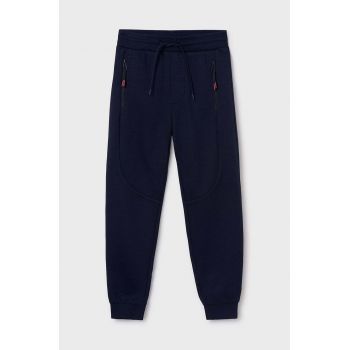 Mayoral pantaloni de trening pentru copii culoarea albastru marin, neted, 7530