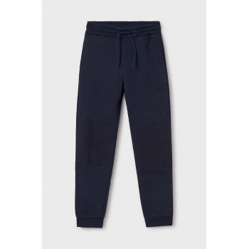 Mayoral pantaloni de trening pentru copii culoarea albastru marin, neted, 7537