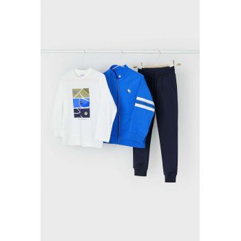 Mayoral set trening copii - longsleeve, hanorac și pantaloni 4880