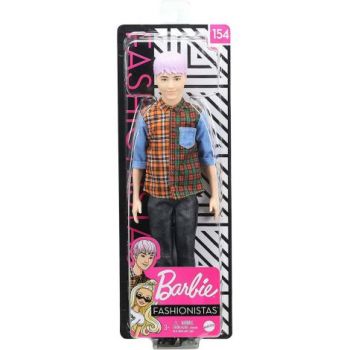 Papusa Baiat Fashionistas Pink Hairstyle de firma originala