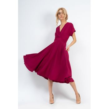 Rochie cocktail fuchsia