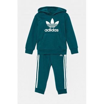 adidas Originals trening copii HOODIE SET culoarea verde, IY4789