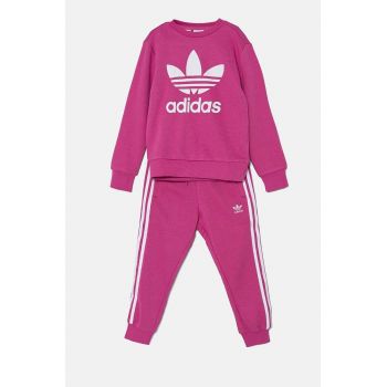 adidas Originals trening copii TREFOIL CREW SE culoarea roz, IY4781