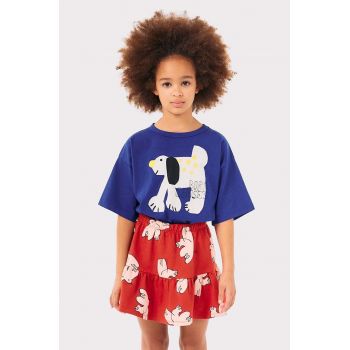 Bobo Choses fusta fete Freedom Bird culoarea rosu, mini, evazati, 224AC065