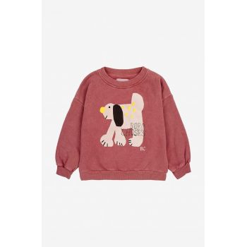 Bobo Choses hanorac de bumbac pentru copii Fairy Dog culoarea maro, cu imprimeu, 224AC035