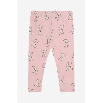 Bobo Choses leggins bebe Beneath The Moon culoarea roz, modelator, 224AB054