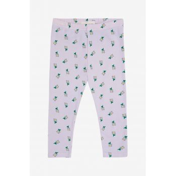 Bobo Choses leggins bebe Pansy Flower culoarea violet, modelator, 224AB051