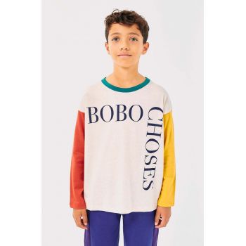 Bobo Choses longsleeve din bumbac pentru copii cu imprimeu, 224AC014