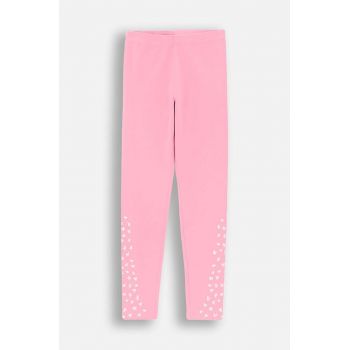 Coccodrillo leggins copii culoarea roz, cu imprimeu, EVERYDAY GIRL