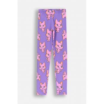 Coccodrillo leggins copii culoarea violet, modelator, EVERYDAY GIRL