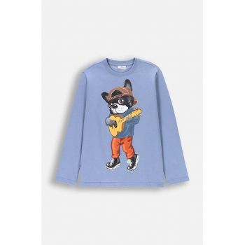 Coccodrillo longsleeve din bumbac pentru copii cu imprimeu, EVERYDAY BOY