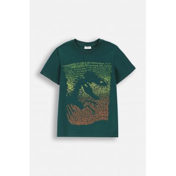 Coccodrillo tricou de bumbac pentru copii culoarea verde, cu imprimeu, EVERYDAY BOY