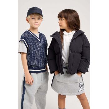 Emporio Armani șapcă de baseball pentru copii culoarea albastru marin, modelator, 404703 4F575