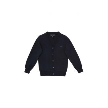 Emporio Armani cardigan cu amestec de lână pentru copii culoarea albastru marin, light, 8N4E78 4M16Z