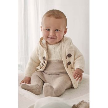 Mayoral Newborn cardigan copii culoarea bej, 2303