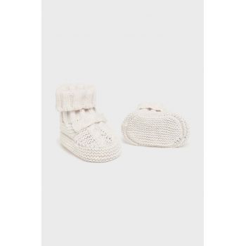 Mayoral Newborn pantofi pentru bebelusi culoarea alb, 9798