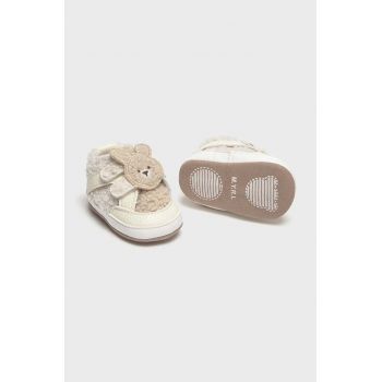 Mayoral Newborn pantofi pentru bebelusi culoarea bej, 9785