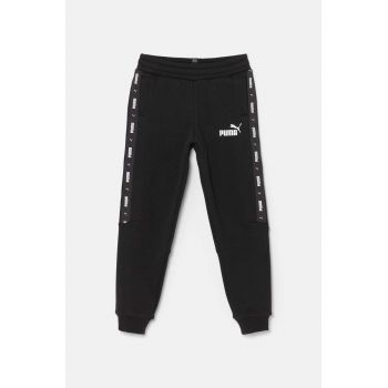 Puma pantaloni de trening pentru copii ESS Tape Sweatpants FL cl B culoarea negru, cu imprimeu