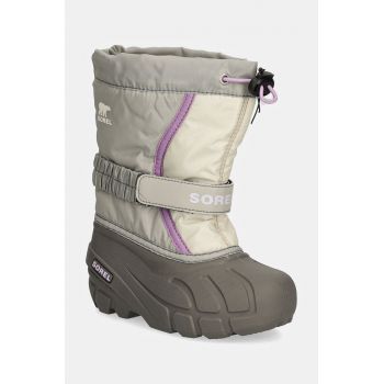 Sorel cizme de iarna copii CHILDRENS FLURRY BO culoarea gri, 2114082