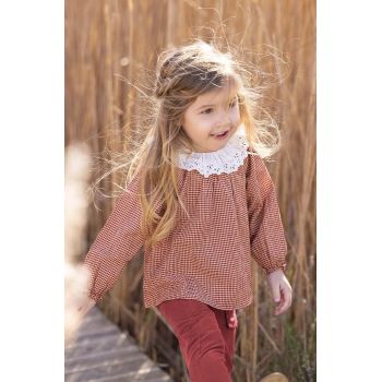 Tartine et Chocolat bluza bebe culoarea bordo, modelator, TZ12031