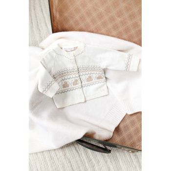 Tartine et Chocolat cardigan bebe culoarea bej, TZ18030