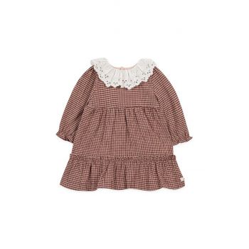 Tartine et Chocolat rochie bebe culoarea bordo, mini, evazati, TZ30091