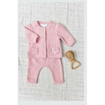 Tartine et Chocolat set de bumbac pentru bebelusi culoarea roz, TZ36010