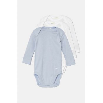 United Colors of Benetton body din bumbac pentru bebelusi 3-pack 3GI70B089